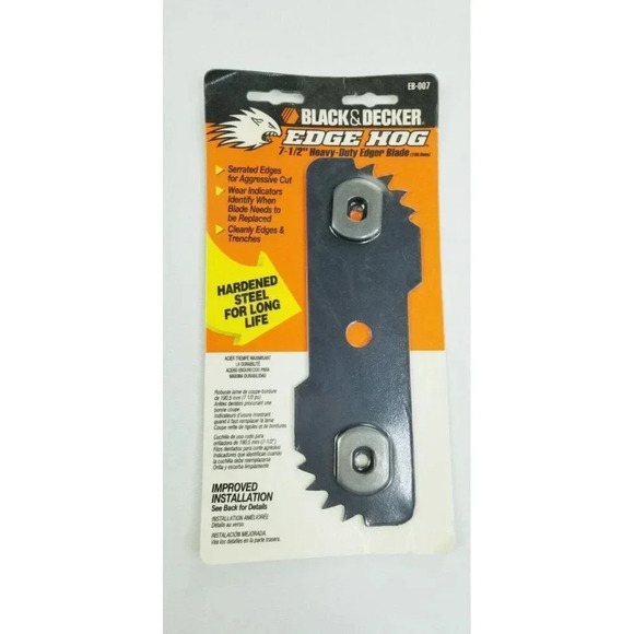 Black & Decker 7.5 In Heavy Duty Edger Blade Hardened Steel Edge Hog EB-007 - Picture 1 of 2